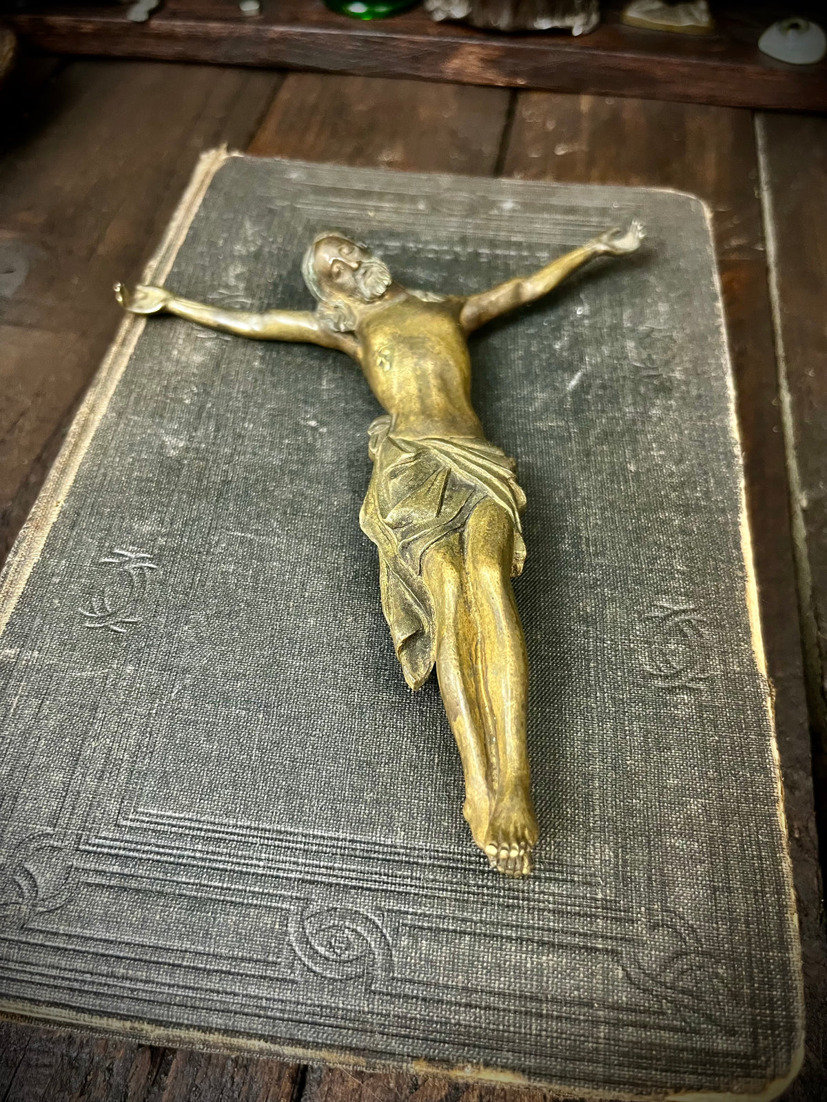Bronze Cristo Morto Jesus Christ Statue