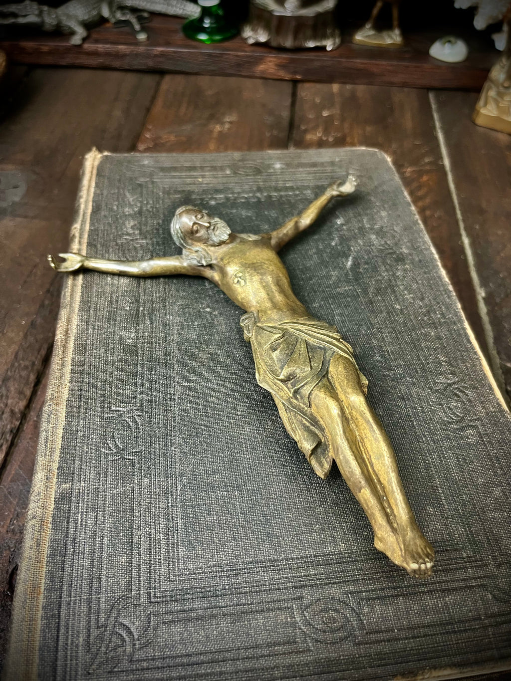 Bronze Cristo Morto Jesus Christ Statue