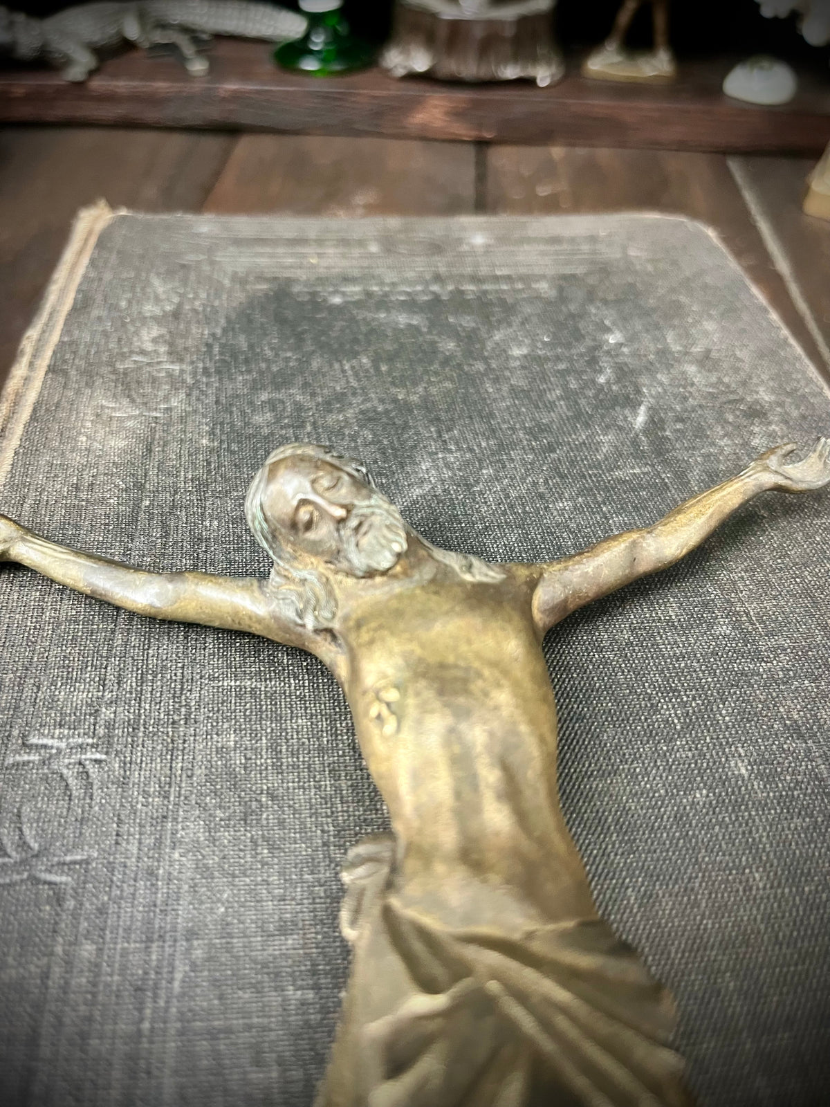 Bronze Cristo Morto Jesus Christ Statue