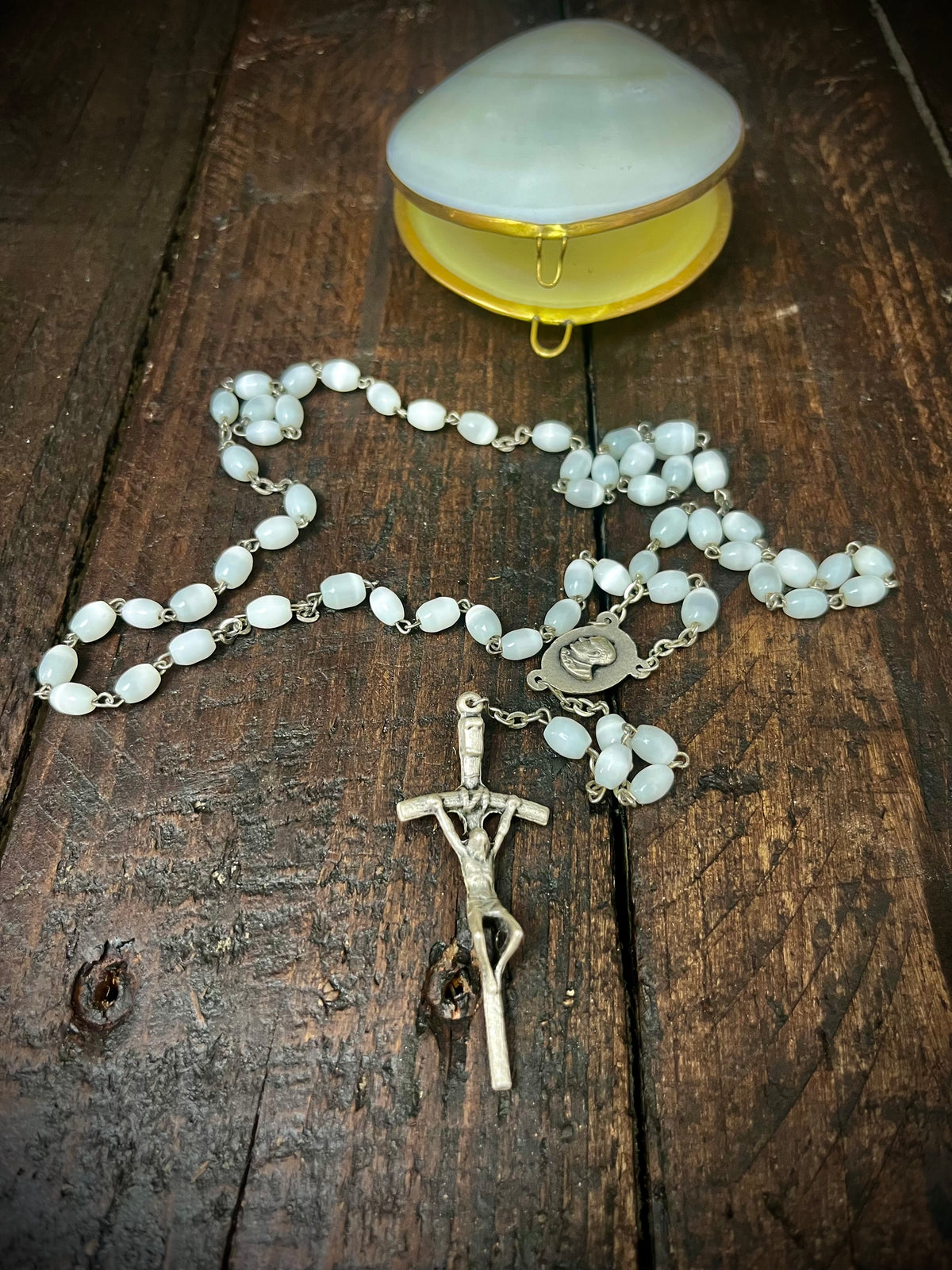 Papal Rosary Mother of Pearl