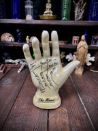 Vintage Ceramic Palmistry Hand – “The Hand” – Crazed Glaze – Oddity / Chiromancy