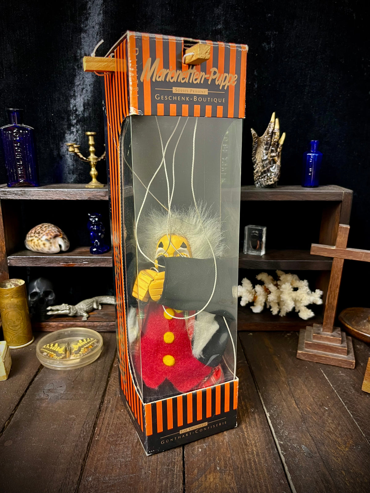 Vintage Günthart “Dimitri” German Marionette Puppet with Original Box