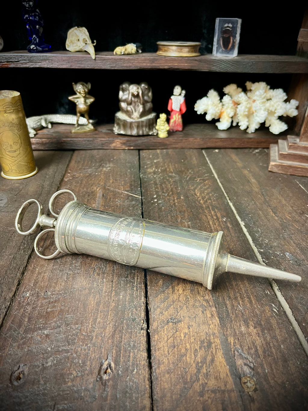 Vintage Allen & Hanburys Ltd 25cc Reusable Medical Syringe – Trade Mark 1715