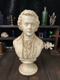 Large Vintage Mozart Bust – 30cm Plaster Sculpture – After P.P. Caproni Mode