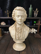 Large Vintage Mozart Bust – 30cm Plaster Sculpture – After P.P. Caproni Mode