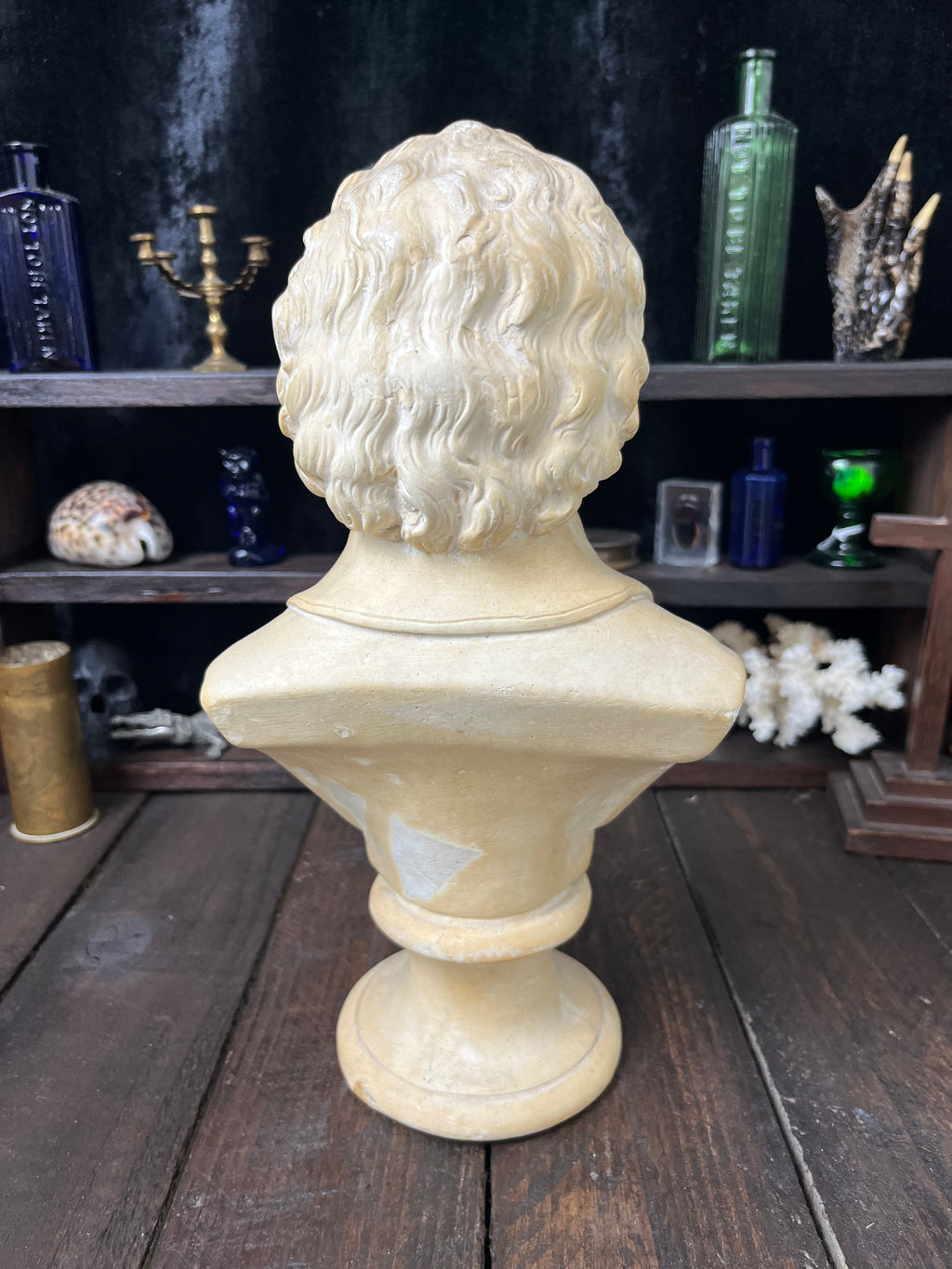 Large Vintage Mozart Bust – 30cm Plaster Sculpture – After P.P. Caproni Mode