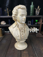 Large Vintage Mozart Bust – 30cm Plaster Sculpture – After P.P. Caproni Mode