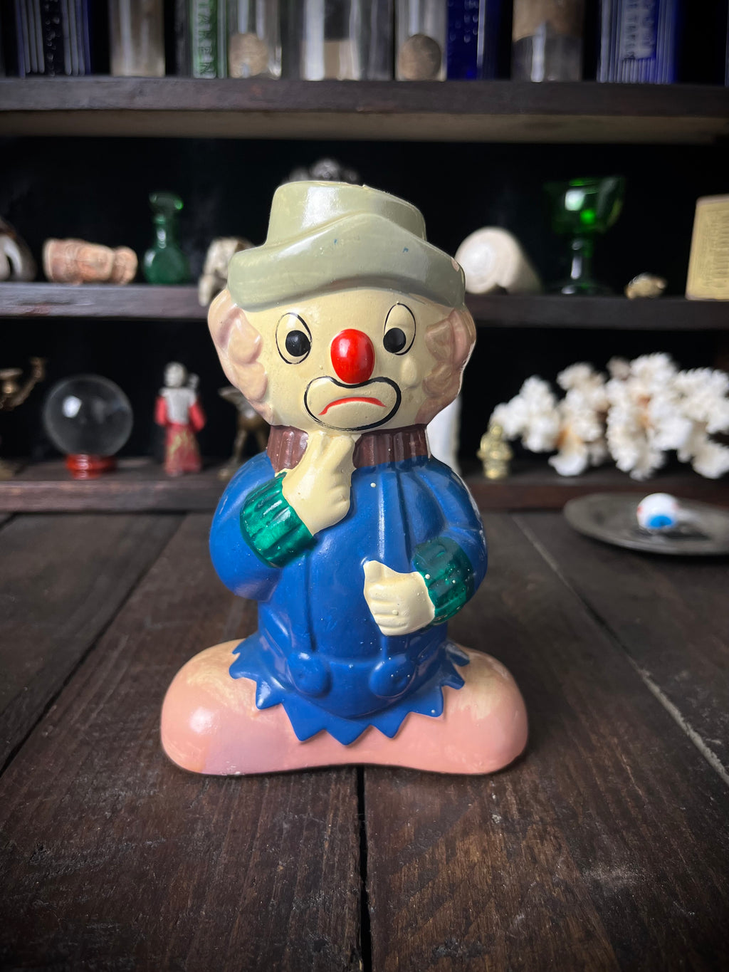 Vintage Two-Faced Clown Money Box