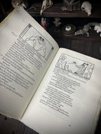 Open pages of Pindar’s Odes of Victory showing Greek text, English verse and John Farleigh wood engravings.